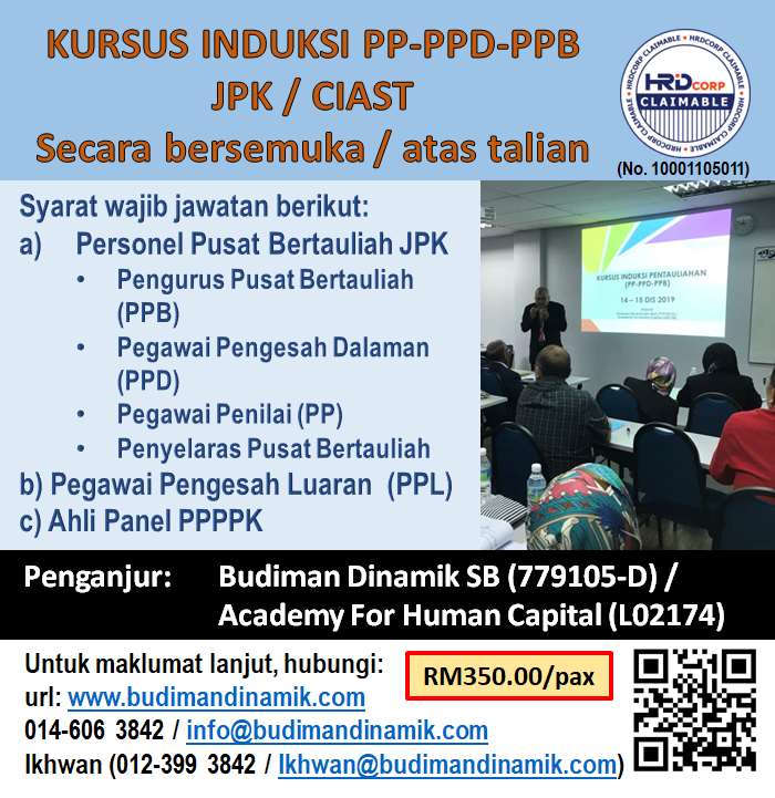 Kursus Induksi PP-PPD-PPB (F2F), 6 - 7 Jun 2026